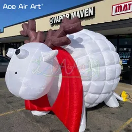 wholesale Free Express Cute Inflatable Cotton Sheep Air Blown Animal For Outdoor Advertising Decoration Made By Ace Air Art