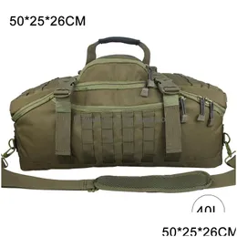 Outdoor Bags 40L 60L 80L Waterproof Travel Large Capacity Lage Men Duffel Bag Tote Weekend Military 230726 Drop Delivery Sports Outdo Dhjet