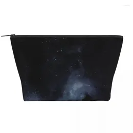 Cosmetic Bags Galaxy Star Night Trapezoidal Portable Makeup Daily Storage Bag Case For Travel Toiletry Jewelry