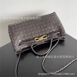 Bottegvenets Andiamos حقيبة حقيقية الجلود 10A نسخ قانونية منسوجة Deisgner Online Shop 23 New Sheepesking Womens Bag واحد كتف واحد