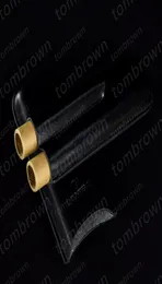 新しい高品質の絶妙な品質と信頼性の高い品質のブラックレザーホルダー2チューブトラベルシガーケースHumidor8195091