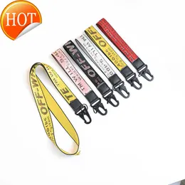 Keychains Lanyards Keyring Embroidery Imitation Key Hanging Off Lanyard Nylon Letter Keychain Length Men and Women in Cars