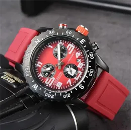 U1 AAA Bretiling B01 44mm Navitimer Watch Movement Japan Quartz Endurance Pro Avenger Chrono Meter Watches Rubber Men Watches Gapphire Glass Wristwatche J740