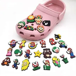 Schuhteile Zubehör Charms Großhandel Kindheitserinnerungen Klassische Spiele Pilz Lustiges Geschenk Cartoon Schuhzubehör PVC Dekoration Dhpdi