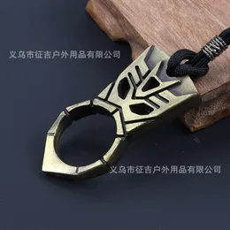 Keychain Survival Defensive Tiger With Broken Window Fist Two Finger Buckle Alloy Hand Brace Legal For Ing 595625