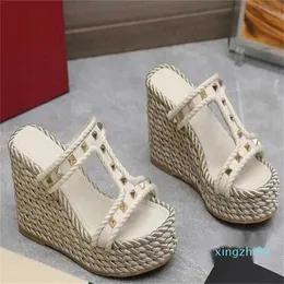 Silk Torchon Mules Slippers platform pump heels wedge Slides women peep Toes Sandals Women's luxury designer Holiday Casual shoes