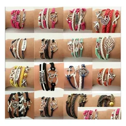 Charme pulseiras mtilayer wrap pulseira charme inspirado árvore da vida amor coração acreditar infinito pulseiras para mulheres crianças moda jóias dhewr