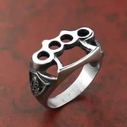 Мужской и женский новый браслет из нержавеющей стали, кольцо для пары с головой черепа, креативное кольцо из титановой стали на палец с тигром 282572