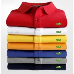 Wysokiej jakości zupełnie nowa męska top haft haftowy krótki rękaw solidny koszulka polo homme szczupły mężczyźni odzież camisas polo koszulka s-6xl emodern888