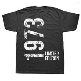 T-shirt da uomo Novità 50esimo 50 anni Retro Vintage 1973 Graphic Cotton Streetwear Manica corta Regali di compleanno T-shirt stile estivo da uomo