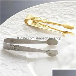 Other Kitchen Tools Other Kitchen Tools Rose Engraved Mini Tong Sugar Ice Clip Bar Tool Drop Delivery Home Garden Dining Dhpoy