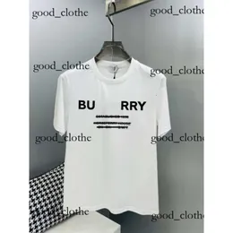 Designer burbery t shirt casual mms t shirt med monogrammad tryck kort ärm topp lyxiga herrar hip hop kläder burburries t shirt burbery för man burberries2 cp 466