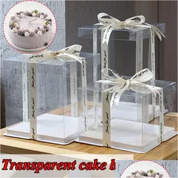 Gift Wrap Transparent Packaging Box Cake Flower Baby Birthday Balloon Wedding Valentine Party Drop Delivery Home Garden Festive Supp Dhqxp