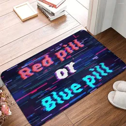 Carpets The Matrix Neo Anderson Morpheus Film Bathroom Non-Slip Carpet Red Pill Or Blue Bedroom Mat Entrance Door Doormat Decor Rug