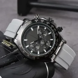 R0Lex Six Needles Calender Wrist Mens Watches Full Function Sapphire Glass Quartz Watch Top Designer Luxury Brand Clock Men Fashion Watch Band R01