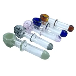 Dicker Pyrex-Glas-Ölbrenner-Rohr, Bubbler-Schädel, klares Pyrex-Rohr, Rauchzubehör, Rohr-Recycler, Ölnägel, Glas-Wasserpfeife