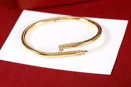 1040narrow wersja Bransoletka pojedyncza rzędowa pół diamentu wielokolorowa złota srebrna różowa złota bransoletka moda temperament wszechstronny zespół Diamond Holiday Gift