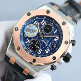 Superclone relógios relógios relógios relógios caixa de luxo de alta qualidade de pulso offshore luxo ap Mens Royal Mechanicalaps Mens Watch Luxo Oak Chronog PAQ4