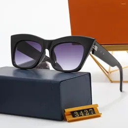 Okulary przeciwsłoneczne Vintage Cat Eye Women Men Projektanci Trendy Gradient Sun Glasss for Ladies Diving Sexy Okuwar UV400
