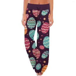 Women's Pants Comfortable Pajama Easter Print Drawstring Wide Leg Nuevo En Conjuntos A Juego Pantaloni Donna Estivi