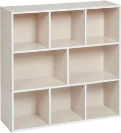 Классический книжный шкаф, 36 дюймов, регулируемые полки, белая отделка