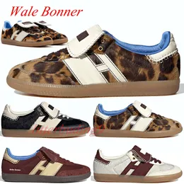 2024 With box Leopard Dark Brown Platform Low Casual Shoes Wales Bonner Fox Brown Pony Tonal Cream White Core Black Men Women Trainers Sneakers