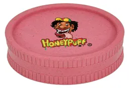 Honeypuff 405663mm Herbal Grinder Smoking Accessories Two Layers Degradable Multicolor Grinders Plastic One2512935
