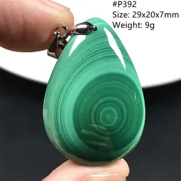 Ciondoli Collana di malachite verde naturale Gioielli con ciondolo per donna Donna Uomo Ricchezza Regalo Perline Pietra Argento Cristallo Reiki Pietra preziosa AAAAA