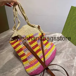 Totes Top quality Boemian style straw bags Tote Sopping Bag Coconut fiber soulder casual womans Large capacity Beac vacation designer oliday Woven andbags loH24221