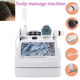 5 I 1 hårbotten Massage Machine Scalp Therapy Head Massager Hair Follicle Detection Analyzer Spa Salon Användning