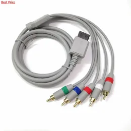 Cables 50Pcs 1080P Component Cable HDTV Audio Video AV 5RCA Cable for Nintendo Wii Game Cable Support 1080i / 720p HDTV System