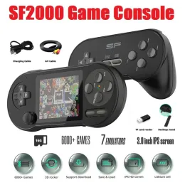 Konsoler SF2000 Handheld Game Console Buildin 6000 Games Classic Mini 3 Inch Video Game Console Support AV Output