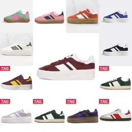Running Shoes Gazelles Designer Shoes casual shoes sneakerPink Glow Pulse Mint Pink Core Black White Solar Super Pop Pink Almost Yellow Women Sports Sneakers