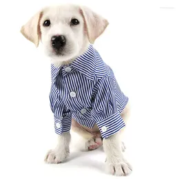 Dog Apparel Spring Summer Pet Clothes For Small Dogs Clothing Stripes Shirt Accessories Chihuahua Costume Pug XS-XL