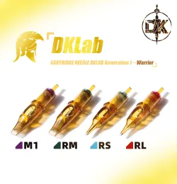 Aghi Confezione da 10 pezzi DKLAB Warrior Cartuccia ad aghi per tatuaggio del corpo Microblading Sopracciglio, 0,30 mm RL / RS / RM (MC) / M1