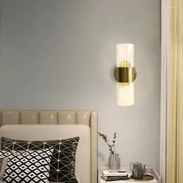 Wall Lamp Modern LED Lamps For Living Room Bedroom Gold Lights Crystal Bubble Shade Home Decor Indoor Lighting