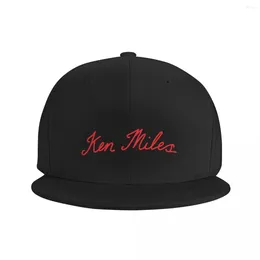 Boll Caps Ken Miles Hip Hop Hat Funny Winter Cap för män Kvinnor