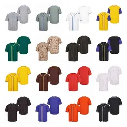 Homens camisetas BG Baseball Jersey Estilo Em Branco Listras Brancas Preto Verde Amarelo Azul Marrom Camo Roxo Bordado 2023 Novo Aceitar Personalizado J240221