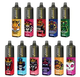 VAPME King Pro Puff 12K Disposable Vape 12000 Puffs Rechargeable E-Cigarettes System 10 Flavors Mesh Coil Vapers 0% 2% 3% 5%