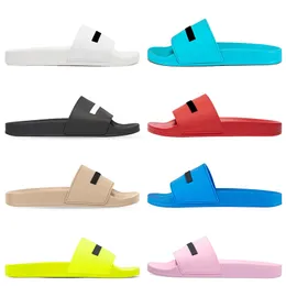 Luxusmarke Männer Slides Schuhe Hausschuhe Sommer Sandalen Strand Slide Designer Flaches Gittermuster Drucken Avatar Flip Flops Paris Damen Sliders Pantoufle