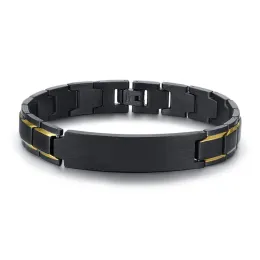 Pulseiras personalizadas de aço inoxidável ID Pulseira Relógio Marcas Homens Preto Cor Bangle Branco Alerta Médico Disabeat Gravação Livre