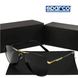 النظارات sparco الأصلية النظارات الشمسية الاستقطاب الفاخرة للرجال والنساء ركوب النظارات العلامة التجارية مصمم العلامة التجارية الرجعية السوداء السوداء