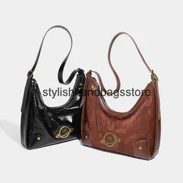 Borse a tracolla Donna Soulder Borsa obos Mae Pelle scamosciata Trendy Ragazze e borse e borsetta Designer Brand Luxury Retro Soulder Crossbody Borse grandiH24221