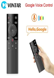 H17 Voice Remote Control 24g Mouse Wireless Air مع جيروفيون التعلم IR لـ Android TV Box H96 MAX X96 X4 Plus297L2096416