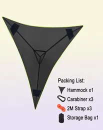 Hammocksポータブルハンモック屋外キャンプ用の多機能三角航空マット屋外のツリーテントマルチパーソンスリープパッドJ23023494822