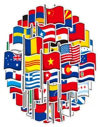 50 pçs lote países inteiros bandeira nacional colorido adesivo brinquedos para crianças fãs de futebol decalque scrapbooking viagem case3960423