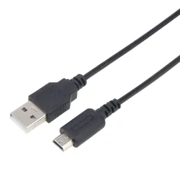 Kablar 1.2m svart USB -laddning Kabelkabel Lead för NDSL Power Charger Cables för Nintendo DS Lite DSL