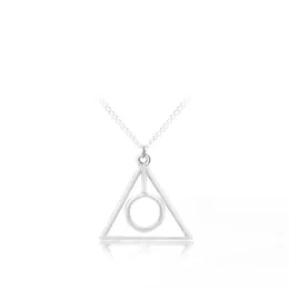 Fashion TV Movie Jewelry Hallows triangle pendant Necklace Fans Fashion Jewelry