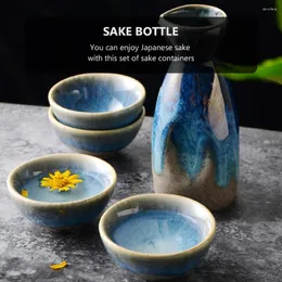 Wine Glasses Sake Jug Set Ceramic Cup Serving Bottle Pot Glass Tumblers Drinking Of Cups