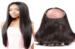 Nya ankomster PRE PLOCKED 360 LACE FRONTAL STÄNGNING MED BABY HAIR RACH HUR HÅR HÅR BUND NATUR Black 1B 1 Piece 822 Inch4138320